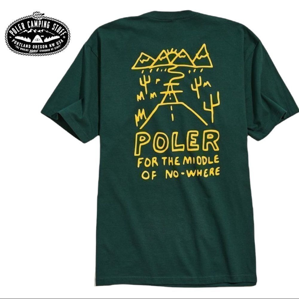 NEW Poler No-Where Graphic Men's Tee Shirt T-Shirt M XL